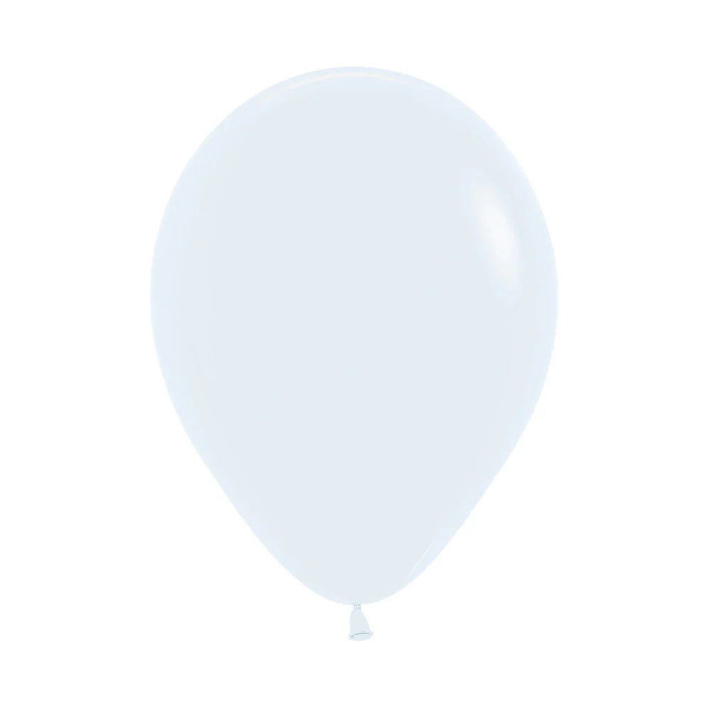 Standard White 12" 30cm Helium Quality Decorator Latex Balloons