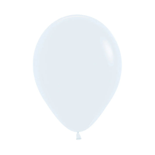 Standard White 12" 30cm Helium Quality Decorator Latex Balloons